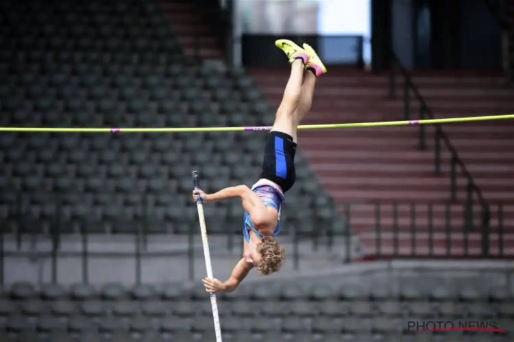 Ben Broeders heeft nieuw Belgisch Record in het polsstokspringen beet